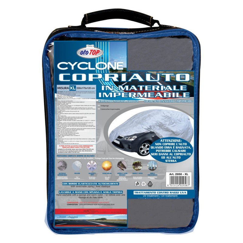 ΚΟΥΚΟΥΛΑ ΑΥΤΟΚΙΝΗΤΟΥ CYCLONE X-LARGE 530x175x120 OTOTOP - 1 τεμ.