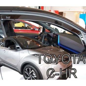ΑΝΕΜΟΘΡΑΥΣΤΕΣ ΓΙΑ TOYOTA C-HR 5D 2016+ ΖΕΥΓΑΡΙ ΑΠΟ ΕΥΚΑΜΠΤΟ ΦΙΜΕ ΠΛΑΣΤΙΚΟ HEKO - 2 ΤΕΜ.