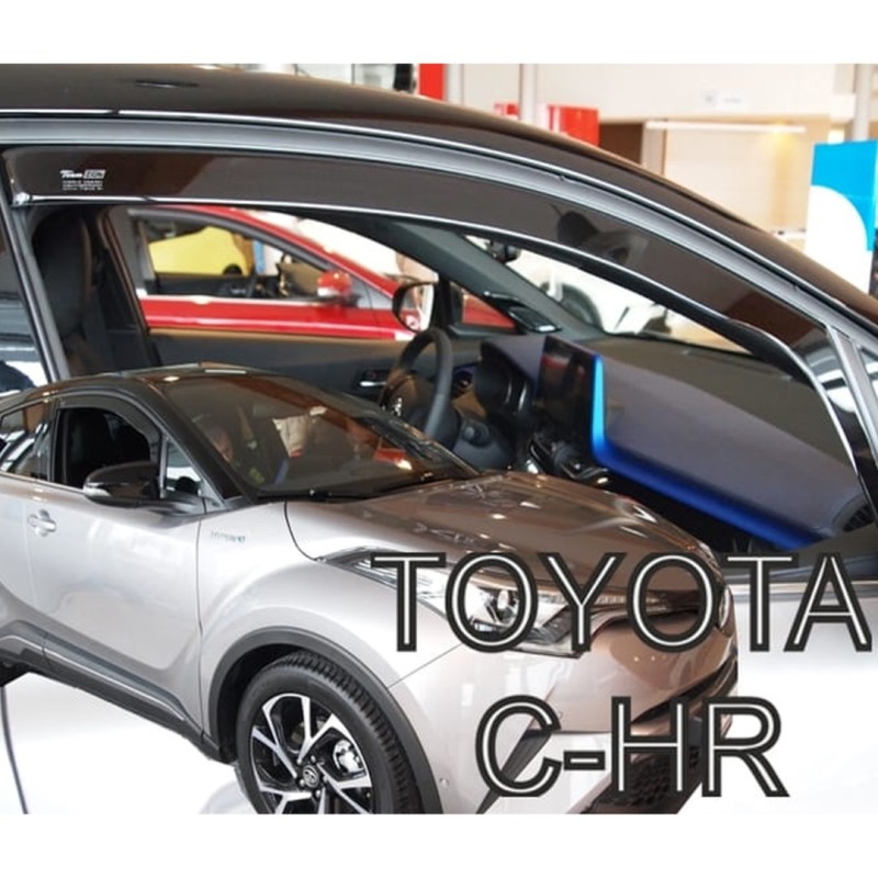 ΑΝΕΜΟΘΡΑΥΣΤΕΣ ΓΙΑ TOYOTA C-HR 5D 2016+ ΖΕΥΓΑΡΙ ΑΠΟ ΕΥΚΑΜΠΤΟ ΦΙΜΕ ΠΛΑΣΤΙΚΟ HEKO - 2 ΤΕΜ.