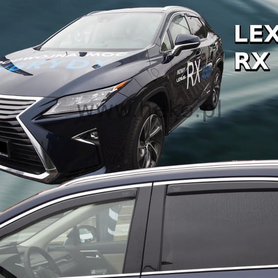 ΑΝΕΜΟΘΡΑΥΣΤΕΣ ΓΙΑ LEXUS RX 5D 2016+ ΣΕΤ ΑΥΤΟΚΙΝΗΤΟΥ ΑΠΟ ΕΥΚΑΜΠΤΟ ΦΙΜΕ ΠΛΑΣΤΙΚΟ HEKO - 4 ΤΕΜ