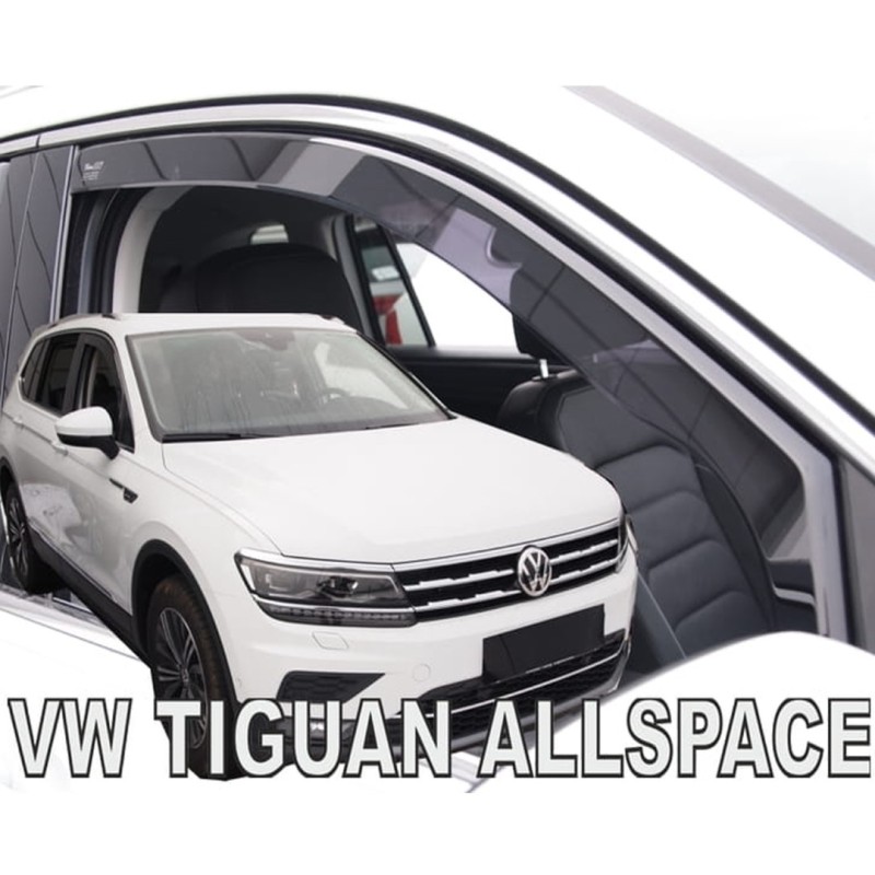 ΑΝΕΜΟΘΡΑΥΣΤΕΣ ΓΙΑ VW TIGUAN II 5D 2015+ / TIGUAN ALLSPACE II 5D 2017+ ΖΕΥΓΑΡΙ ΑΠΟ ΕΥΚΑΜΠΤΟ ΦΙΜΕ ΠΛΑΣΤΙΚΟ HEKO - 2 ΤΕΜ.