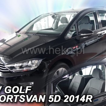 ΑΝΕΜΟΘΡΑΥΣΤΕΣ ΓΙΑ VW GOLF SPORTSVAN 5D 2014-2020 ΖΕΥΓΑΡΙ ΑΥΤΟΚΙΝΗΤΟΥ ΑΠΟ ΕΥΚΑΜΠΤΟ ΦΙΜΕ ΠΛΑΣΤΙΚΟ HEKO - 2 ΤΕΜ.