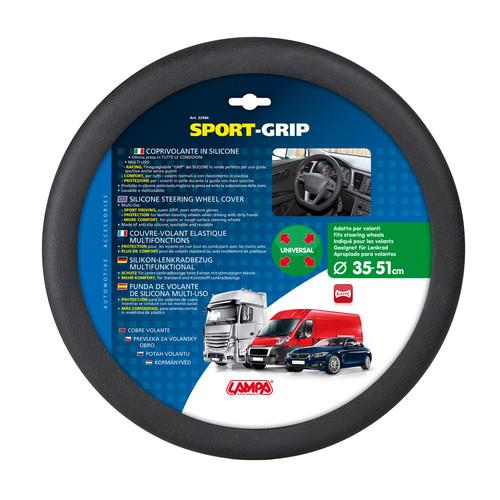 ΚΑΛΥΜΜΑ ΤΙΜΟΝΙΟΥ SPORT-GRIP ΕΛΑΣΤΙΚΟ ΣΙΛΙΚΟΝΗΣ 35-51cm LAMPA - 1 τεμ.