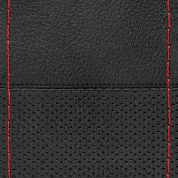 ΡΑΦΤΟ ΚΑΛΥΜΜΑ ΤΙΜΟΝΙΟΥ ΜΕ ΕΝΑΛΛΑΞ ΣΧΕΔΙΟ  ΔΕΡΜΑΤΙΝΟ SPORT ΜΑΥΡΟ ΜΕ ΚΟΚΚΙΝΗ ΡΑΦΗ