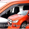 ΑΝΕΜΟΘΡΑΥΣΤΕΣ ΓΙΑ ISUZU D-MAX 2D/4D 2020+ ΖΕΥΓΑΡΙ ΑΠΟ ΕΥΚΑΜΠΤΟ ΦΙΜΕ ΠΛΑΣΤΙΚΟ HEKO - 2 ΤΕΜ.