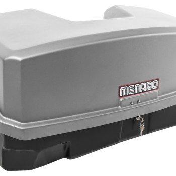 Μπαγκαζιέρα Κοτσαδόρου Nekkar Silver 300 σε ασημί με μαύρο χρώμα και ματ ανάγλυφη υφή για βάση ποδηλάτου κοτσαδόρου Race 3/4 Menabo - 1 τεμ.