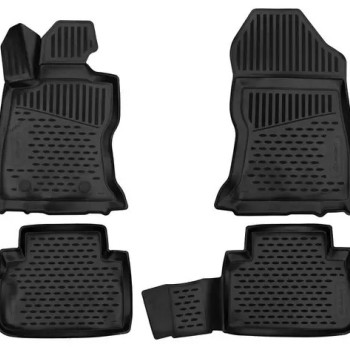 ΜΑΡΚΕ ΠΑΤΑΚΙΑ ΣΕ ΣΚΑΦΗ TPE ΛΑΣΤΙΧΟ ΓΙΑ SUBARU FORESTER SUV 2018+  ΣΕ ΜΑΥΡΟ ΧΡΩΜΑ NOVLINE - 4 ΤΕΜ.