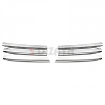 ΔΙΑΚΟΣΜΗΤΙΚΕΣ ΓΡΙΛΙΕΣ ΜΑΣΚΑΣ ΕΜΠΡΟΣ ΧΡΩΜΙΟΥ 6ΤΕΜ ΓΙΑ RENAULT MEGANE HB 5D/SD/SW 2004-2005