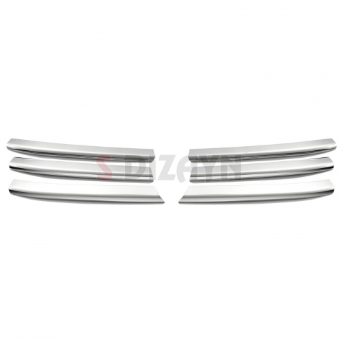 ΔΙΑΚΟΣΜΗΤΙΚΕΣ ΓΡΙΛΙΕΣ ΜΑΣΚΑΣ ΕΜΠΡΟΣ ΧΡΩΜΙΟΥ 6ΤΕΜ ΓΙΑ RENAULT MEGANE HB 5D/SD/SW 2004-2005