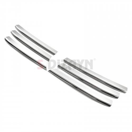 ΔΙΑΚΟΣΜΗΤΙΚΕΣ ΓΡΙΛΙΕΣ ΜΑΣΚΑΣ ΕΜΠΡΟΣ ΧΡΩΜΙΟΥ 6ΤΕΜ ΓΙΑ RENAULT MEGANE HB 5D/SD/SW 2004-2005