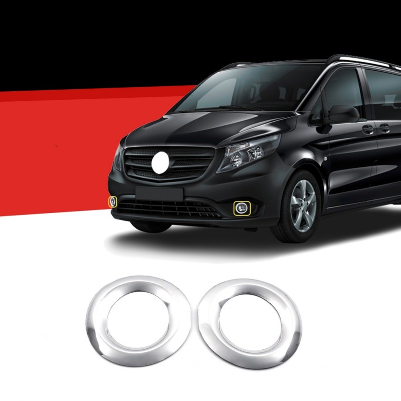 ΔΑΧΤΥΛΙΔΙΑ ΦΩΤΩΝ ΟΜΙΧΛΗΣ ΧΡΩΜΙΟ ΜΕΤΑΛΛΙΚΑ S-DIZAYN 2 TEM. ΓΙΑ MERCEDES VITO W447 2014+