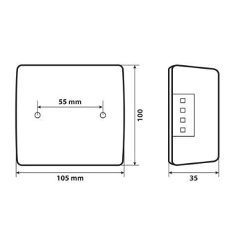ΔΕΞΙ ΠΙΣΩ ΦΑΝΑΡΙ 12/24V C-LED LOOK (25 LED) - 1ΤΕΜ.