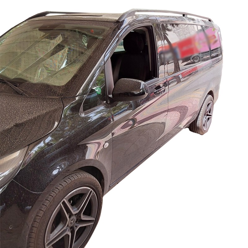 ΜΠΑΡΕΣ ΟΡΟΦΗΣ ΓΙΑ MERCEDES VITO / VIANO W639/W447 2003+ ΠΑΡΑΛΛΗΛΕΣ ΑΛΟΥΜΙΝΙΟΥ L3 ΜΑΥΡΕΣ OMTEC - 2 τεμ.