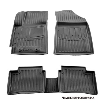 ΠΑΤΑΚΙA ΛΑΣΤΙΧΟ ΣΕ ΣΚΑΦΗ ME KOYMΠΩΜΑΤΑ ΓΙΑ SKODA SUPERB IV 5D 2023+ RACE AXION - 4 Τεμ.