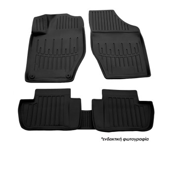 ΠΑΤΑΚΙA ΛΑΣΤΙΧΟ ΣΕ ΣΚΑΦΗ ME KOYMΠΩΜΑΤΑ ΓΙΑ TOYOTA YARIS HYBRID/ΥΒΡΙΔΙΚΟ 5D 2014-2020 RACE AXION - 4 Τεμ.