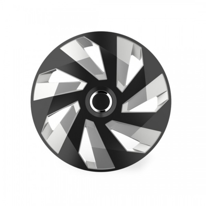 ΤΑΣΙΑ 14" HUBCAP VECTOR RC SILVER BLACK AMIO ΣΕΤ 4 ΤΕΜ ΣΕ ΚΟΥΤΙ