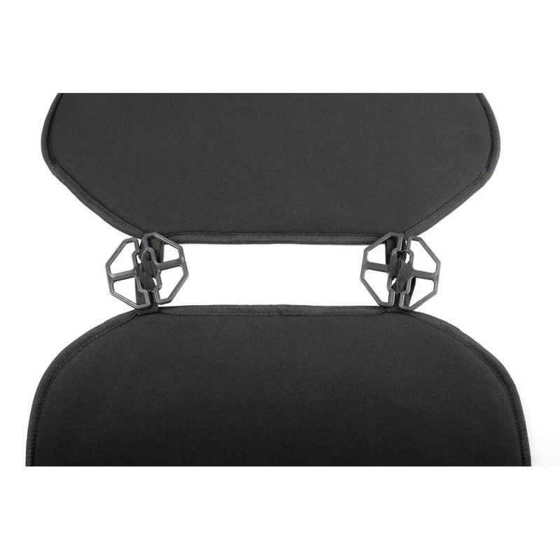 ΠΛΑΤΟΚΑΘΙΣΜΑΤΑ VENICE ΜΕ ΔΙΑΣΤΑΣΕΙΣ ΠΛΑΤΗΣ 50 Χ 65 cm/ΚΑΘΙΣΜΑ 60 cm (ΜΑΥΡΟ ΛΙΝΟ/ΠΟΛΥΕΣΤΕΡ) - 2 ΤΕΜ.