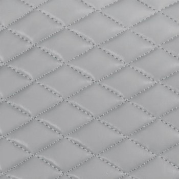 Πλατοκάθισμα με Προσκέφαλο COVER-TECH Δερματίνη 2τεμ. Ανοικτό Γκρι