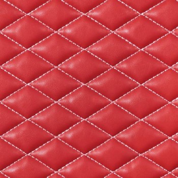 Πλατοκάθισμα με Προσκέφαλο COVER-TECH Δερματίνη 2τεμ. Μπορντό/Λευκό