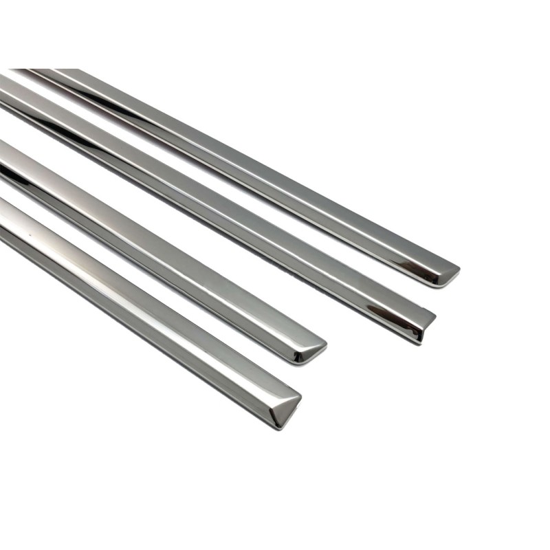 ΠΛΑΙΝΟ ΠΡΟΣΤΑΤΕΥΤΙΚΟ TRIM ΠΟΡΤΑΣ (ΑΤΣΑΛΙ ΚΑΙ ΠΛΑΣΤΙΚΟ ΧΡΩΜΙΟ)ΓΙΑ DACIA DUSTER SUV 2009+ - 8 ΤΕΜ.