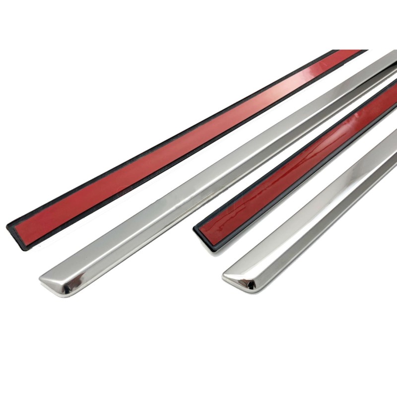 ΠΛΑΙΝΟ ΠΡΟΣΤΑΤΕΥΤΙΚΟ TRIM ΠΟΡΤΑΣ (ΑΤΣΑΛΙ ΚΑΙ ΠΛΑΣΤΙΚΟ ΧΡΩΜΙΟ)ΓΙΑ DACIA DUSTER SUV 2009+ - 8 ΤΕΜ.