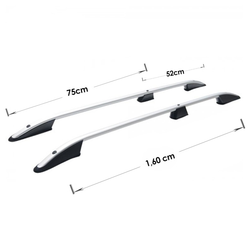 ΜΠΑΡΕΣ ΟΡΟΦΗΣ ΓΙΑ PEUGEOT 3008 2013-2016 ΠΑΡΑΛΛΗΛΕΣ ΑΛΟΥΜΙΝΙΟΥ ΑΣΗΜΙ