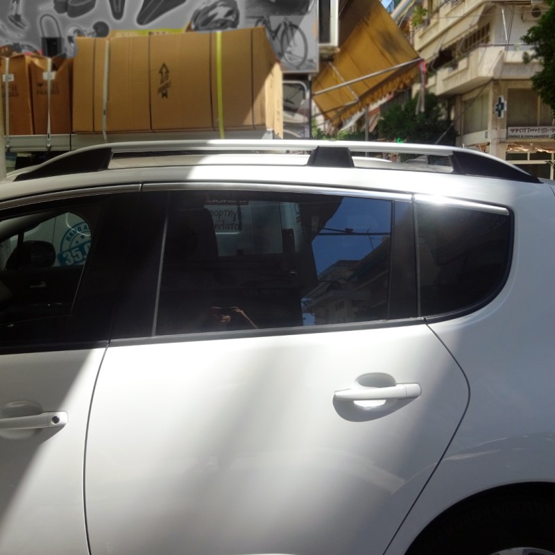 ΜΠΑΡΕΣ ΟΡΟΦΗΣ ΓΙΑ PEUGEOT 3008 2013-2016 ΠΑΡΑΛΛΗΛΕΣ ΑΛΟΥΜΙΝΙΟΥ ΑΣΗΜΙ