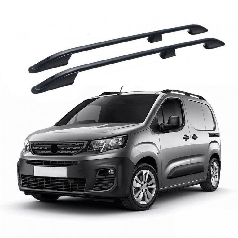ΜΠΑΡΕΣ ΟΡΟΦΗΣ ΓΙΑ  OPEL COMBO / PEUGEOT PARTNER / RIFTER 2019+ ΠΑΡΑΛΛΗΛΕΣ ΑΛΟΥΜΙΝΙΟΥ L1 ΜΑΥΡΕΣ ΟMTEC - 2 TEM.