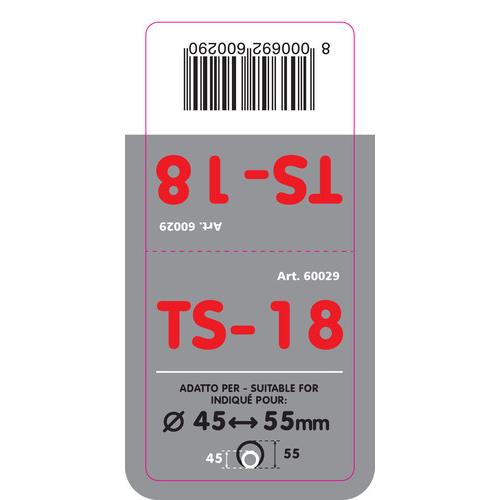 ΑΚΡΟ ΕΞΑΤΜΙΣΗΣ TS-18 45-55mm - ΤΕΤΡΑΓΩΝΟ