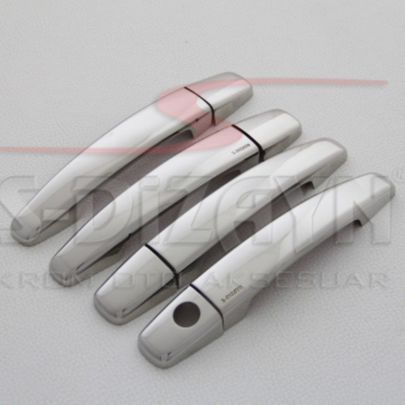 ΧΕΡΟΥΛΙΑ ΠΟΡΤΑΣ ΓΙΑ VW JETTA SEDAN 2011+  ΧΡΩΜΙΟ ΜΕΤΑΛΛΙΚΑ 4ΠΟΡΤΕΣ 4ΤΕΜ