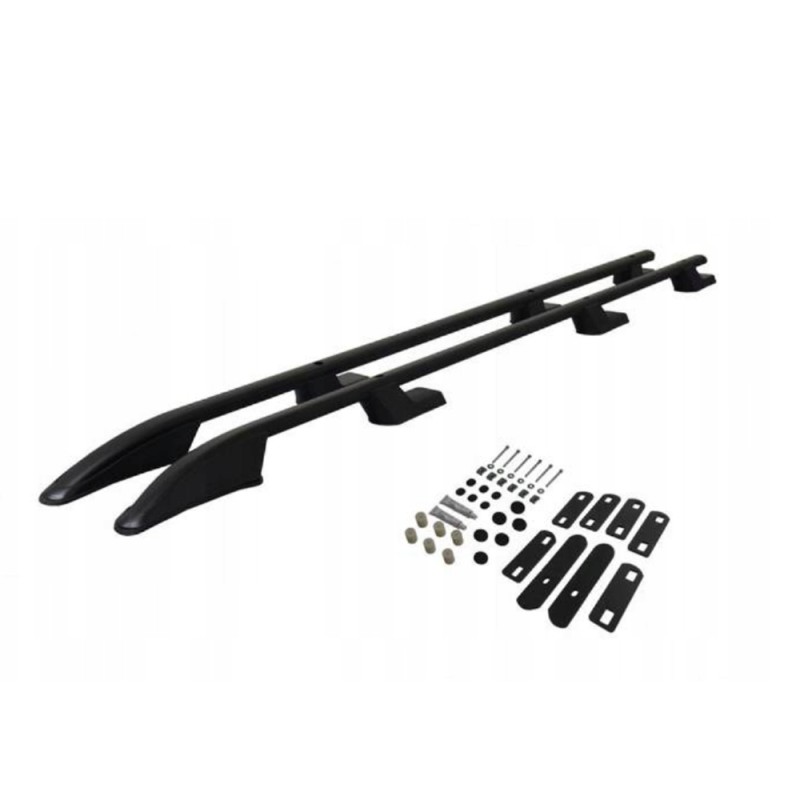 ΠΑΡΑΛΛΗΛΕΣ ΜΠΑΡΕΣ ΟΡΟΦΗΣ ΑΛΟΥΜΙΝΙΟΥ ΣΕ ΜΑΥΡΟ ΧΡΩΜΑ SPORT L1 ΓΙΑ NISSAN PRIMASTAR 2001-2014 ΜΕΓΙΣΤΟ ΒΑΡΟΣ ΦΟΡΤΙΟΥ 75KG OMTEC - 2 TEM.