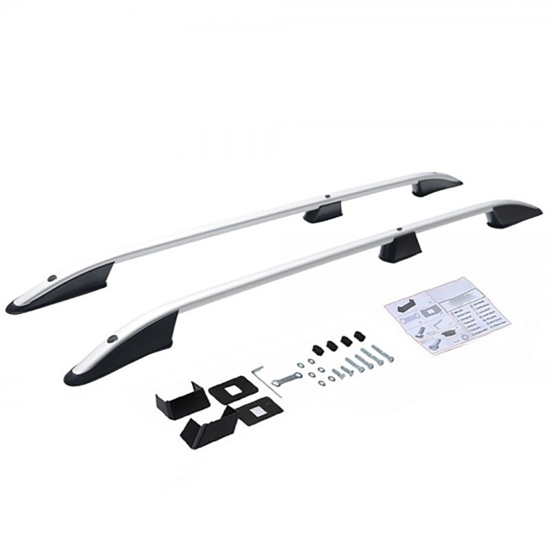 ΜΠΑΡΕΣ ΟΡΟΦΗΣ ΓΙΑ MERCEDES CITAN ELEGANCE W415 2013+ ΚΟΝΤΟ / RENAULT KANGOO 2008-2021 ΠΑΡΑΛΛΗΛΕΣ ΑΛΟΥΜΙΝΙΟΥ ΑΣΗΜΙ