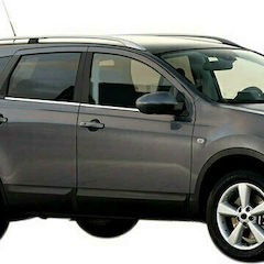 TRIM ΜΑΡΚΕ ΠΑΡΑΘΥΡΩΝ ΑΥΤΟΚΟΛΛΗΤΑ ΧΡΩΜΙΟΥ 4ΤΕΜ. ΓΙΑ NISSAN QASHQAI+2 5D 2010-2014