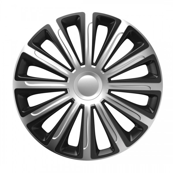 ΤΑΣΙΑ 15" HUBCAP TREND SILVER BLACK - - AMIO ΣΕΤ 4ΤΕΜ ΣΕ KOYTI