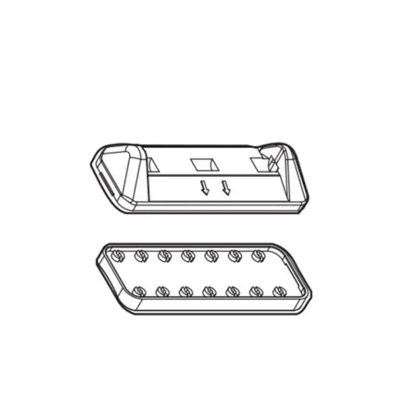 ΑΝΤΑΛΛΑΚΤΙΚΟ KIT XL ΜΕ ΛΑΣΤΙΧΟ ΠΟΔΙΩΝ ΓΙΑ ΜΠΑΡΕΣ DELTA ΚΑΙ OMEGA MENABO - 2 Τεμ.