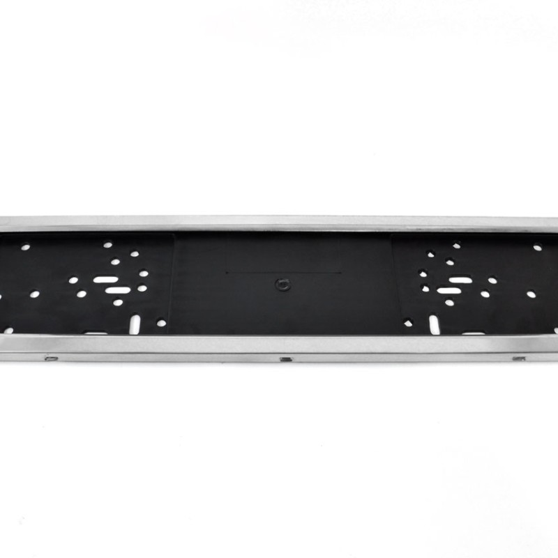 ΠΛΑΣΤΙΚΟ ΠΛΑΙΣΙΟ ΠΙΝΑΚΙΔΑΣ ΚΥΚΛΟΦΟΡΙΑΣ (INOX - ΚΟΥΜΠΩΤΟ ΜΕ ΤΕΛΑΡΟ) - 53 Χ 12 cm AMiO - 1 ΤΕΜ.