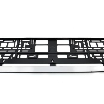 ΠΛΑΣΤΙΚΟ ΠΛΑΙΣΙΟ ΠΙΣΩ ΠΙΝΑΚΙΔΑΣ ΚΥΚΛΟΦΟΡΙΑΣ (ΜΑΥΡΟ-ΧΡΩΜΙΟ) - 52 Χ 12,5 cm AMiO - 1 ΤΕΜ.