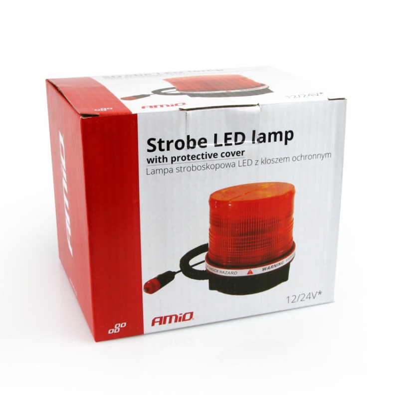 ΦΑΡΟΣ LED 24V - 115 Χ 115mm (ΠΟΡΤΟΚΑΛΙ/ΜΑΓΝΗΤΙΚΗ ΒΑΣΗ) AMiO - 1 ΤΕΜ.