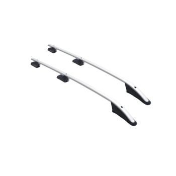 ΠΑΡΑΛΛΗΛΕΣ ΜΠΑΡΕΣ ΟΡΟΦΗΣ ΑΛΟΥΜΙΝΙΟΥ ΣΕ ΑΣΗΜΙ ΧΡΩΜΑ SPORT L2 ΓΙΑ VW CADDY 2003-2015 ΜΕΓΙΣΤΟ ΒΑΡΟΣ ΦΟΡΤΙΟΥ 75KG OMTEC - 2 TEM.