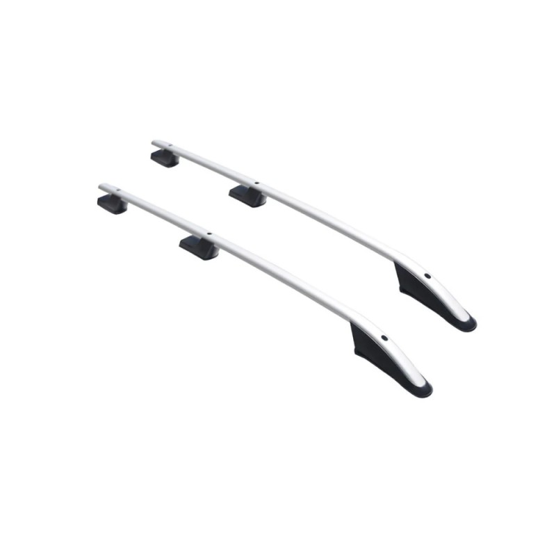 ΠΑΡΑΛΛΗΛΕΣ ΜΠΑΡΕΣ ΟΡΟΦΗΣ ΑΛΟΥΜΙΝΙΟΥ ΣΕ ΑΣΗΜΙ ΧΡΩΜΑ SPORT L2 ΓΙΑ VW CADDY 2003-2015 ΜΕΓΙΣΤΟ ΒΑΡΟΣ ΦΟΡΤΙΟΥ 75KG OMTEC - 2 TEM.