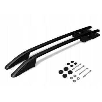 ΠΑΡΑΛΛΗΛΕΣ ΜΠΑΡΕΣ ΟΡΟΦΗΣ ΑΛΟΥΜΙΝΙΟΥ ΣΕ ΜΑΥΡΟ ΧΡΩΜΑ SPORT ΓΙΑ VW AMAROK 2010-2022 ΜΕΓΙΣΤΟ ΒΑΡΟΣ ΦΟΡΤΙΟΥ 75KG OMTEC - 2 TEM.