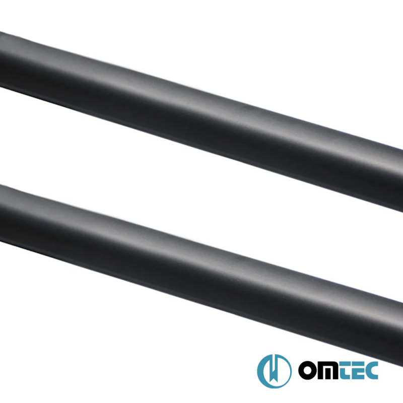 Omtec - Παράλληλες Μπάρες Οροφής Sport για VW Amarok (PH 2H) 2010>2022 από Αλουμίνιο σε Μαύρο Χρώμα και Μέγιστο Βάρος Φορτίου 75 kg - 2 τεμ. (7535931B/OM)
