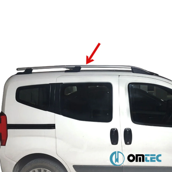 Omtec - Παράλληλες Μπάρες Οροφής Sport για VW Amarok (PH 2H) 2010>2022 από Αλουμίνιο σε Ασημί Χρώμα - 2 τεμ. (7535931/OM)