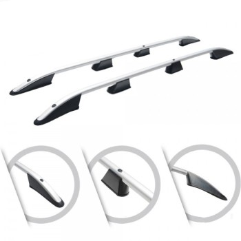 ΜΠΑΡΕΣ ΟΡΟΦΗΣ ΓΙΑ FORD TRANSIT CONNECT / TOURNEO CONNECT / VW CADDY 2021+ ΠΑΡΑΛΛΗΛΕΣ L1 ΑΛΟΥΜΙΝΙΟΥ ΑΣΗΜΙ ΟMTEC - 2 TEMΑΧΙΑ