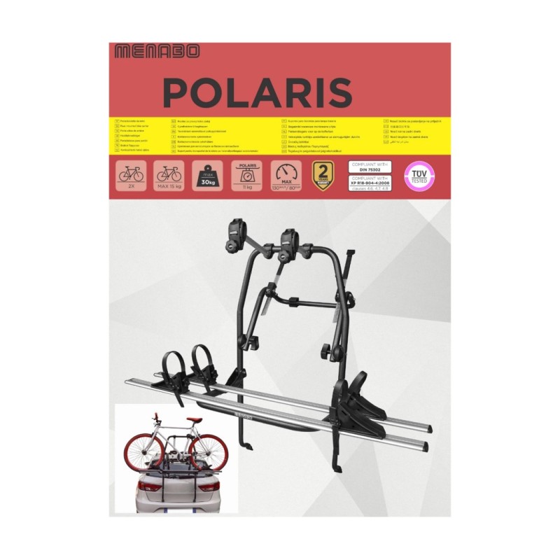 ΒΑΣΗ ΠΟΔΗΛΑΤΟΥ ΠΟΡΤ ΜΠΑΓΚΑΖ POLARIS ΓΙΑ 2 ΠΟΔΗΛΑΤΑ Η 1 FAT BIKE MENABO