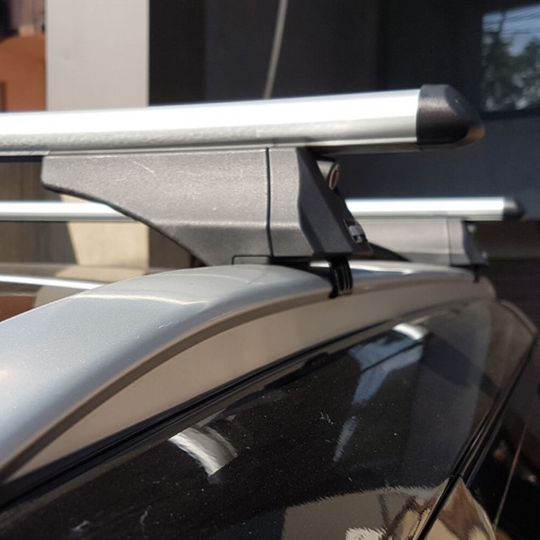 ΜΠΑΡΕΣ ΟΡΟΦΗΣ ΑΛΟΥΜΙΝΙΟΥ TIGER XL SILVER 131,5 cm ΣΕ ΑΣΗΜΙ ΧΡΩΜΑ ΓΙΑ ΟΡΟΦΗ ΜΕ FLUSH ΚΑΙ RAISED RAILS MENABO - 2 ΤΕΜ.