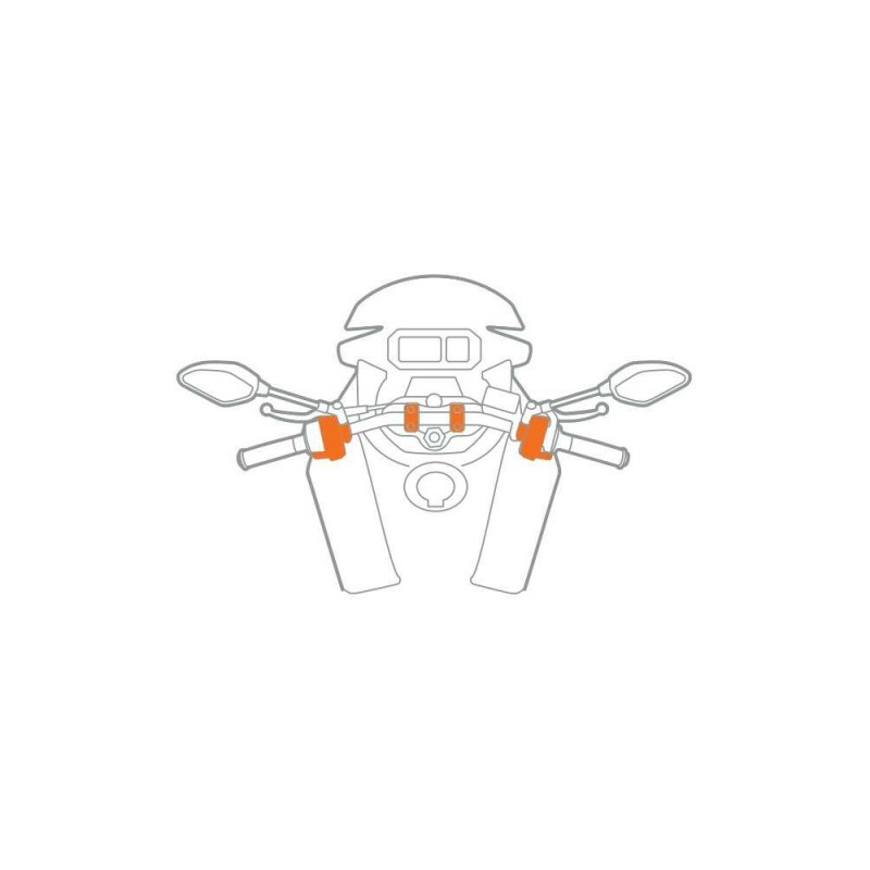 Βιδωτή Βάση Στήριξης Κινητού M6 Screw της σειράς Optiline για τις Βίδες στα Καβαλέτα ή στους Διακόπτες στο Τιμόνι Μηχανής με σπείρωμα M6 και σύστημα Duolock, συμβατή με Θήκες ή Αντάπτορες Κινητού Optiline