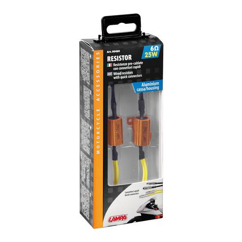 ΑΝΤΙΣΤΑΣΕΙΣ MOTO 12V 6 OHM 25W (CANCELLER) ΤΑΧΕΙΑΣ ΑΠΕΛΕΥΘΕΡΩΣΗΣ 2ΤΕΜ.