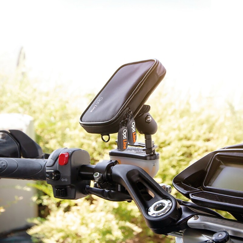 Θήκη Πορτοφόλι Wallet της σειράς Optiline Universal Εφαρμογής με διαστάσεις 120 x 80 x 20 mm, συμβατή με Βάσεις Στήριξης Κινητού Optiline για Μηχανή με σύστημα Duolock