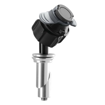 Βιδωτή Βάση Στήριξης Κινητού Tube της σειράς Optiline για την Κεντρική Βίδα της Πλάκας στο Τιμόνι Μηχανής με διάμετρο από 20,3 mm έως 24,5 mm και σύστημα Duolock, συμβατή με Θήκες ή Αντάπτορες Κινητού Optiline